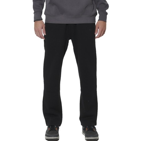 Body Action M Fleece Open-Leg Sweatpants Ανδρικό Παντελόνι Μαύρο