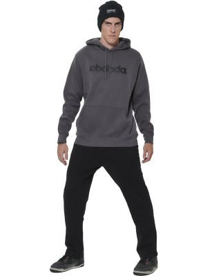 Body Action M Fleece Open-Leg Sweatpants Ανδρικό Παντελόνι Μαύρο