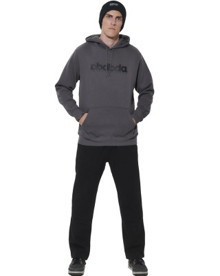 Body Action M Fleece Open-Leg Sweatpants Ανδρικό Παντελόνι Μαύρο