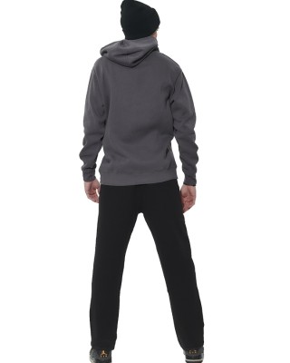 Body Action M Fleece Open-Leg Sweatpants Ανδρικό Παντελόνι Μαύρο
