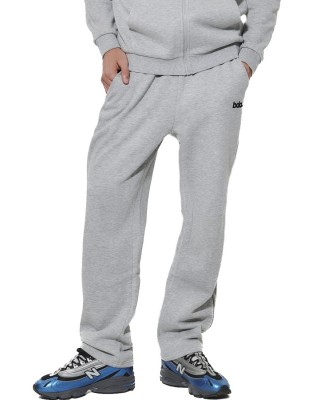 Body Action M Fleece Open-Leg Sweatpants Ανδρικό Παντελόνι Γκρι