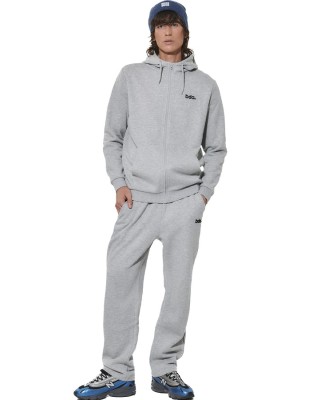 Body Action M Fleece Open-Leg Sweatpants Ανδρικό Παντελόνι Γκρι