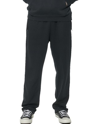 Body Action M Essentials French Terry Pants Ανδρικό Παντελόνι Μαύρο