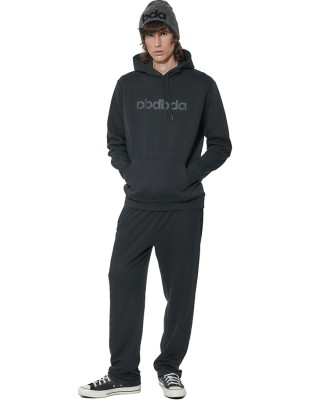 Body Action M Essentials French Terry Pants Ανδρικό Παντελόνι Μαύρο
