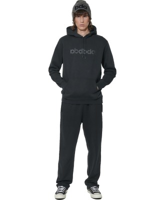 Body Action M Essentials French Terry Pants Ανδρικό Παντελόνι Μαύρο