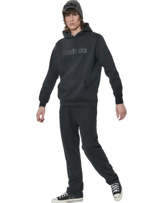 Body Action M Essentials French Terry Pants Ανδρικό Παντελόνι Μαύρο