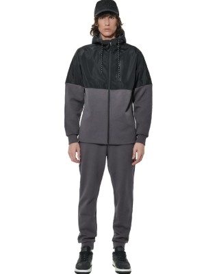 Body Action M Scuba Knit Joggers Ανδρικό Παντελόνι Γκρι