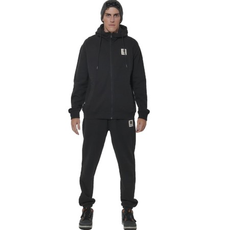 Body Action M Fleece Joggers Ανδρικό Παντελόνι Μαύρο