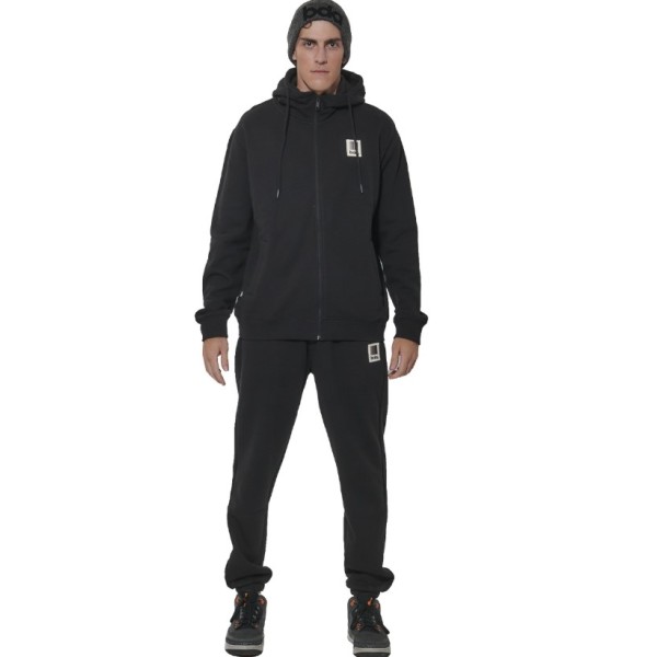 Body Action M Fleece Joggers Ανδρικό Παντελόνι Μαύρο