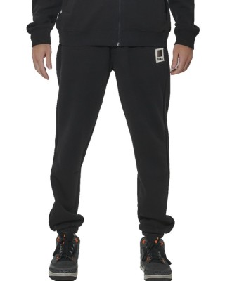 Body Action M Fleece Joggers Ανδρικό Παντελόνι Μαύρο