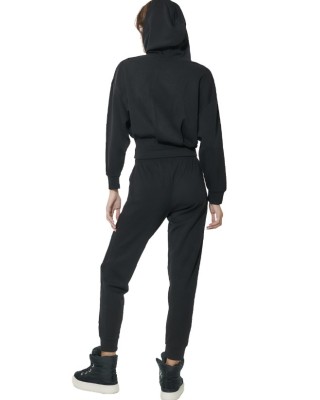 Body Action W Modal Crop Hooded Sweatshirt Γυναικεία Μπλούζα Μαύρη Body Action W Modal Crop Hooded Sweatshirt Γυναικεία Μπλούζα Μαύρη