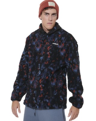Body Action M Half-Zip Printed Sherpa Ανδρική Μπλούζα Μπλε Body Action M Half-Zip Printed Sherpa Ανδρική Μπλούζα Μπλε