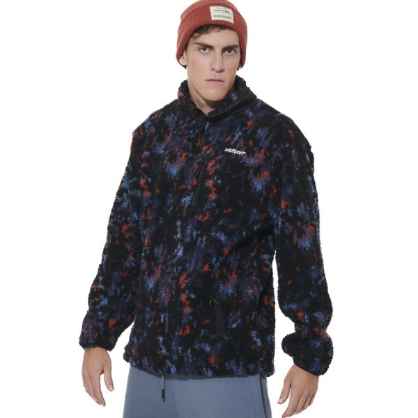 Body Action M Half-Zip Printed Sherpa Ανδρική Μπλούζα Μπλε Body Action M Half-Zip Printed Sherpa Ανδρική Μπλούζα Μπλε