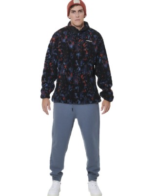 Body Action M Half-Zip Printed Sherpa Ανδρική Μπλούζα Μπλε Body Action M Half-Zip Printed Sherpa Ανδρική Μπλούζα Μπλε
