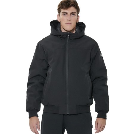 Body Action M Hooded Bomber Jacket Ανδρικό Μπουφάν Μαύρο