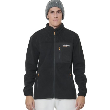 Body Action M Full-Zip Polar Fleece Jacket Ανδρική Ζακέτα Μαύρη