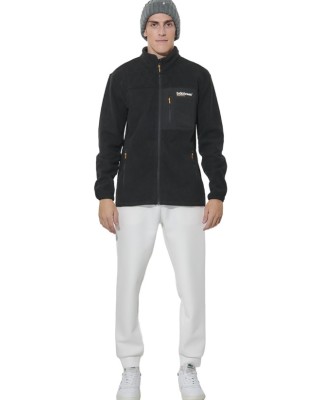 Body Action M Full-Zip Polar Fleece Jacket Ανδρική Ζακέτα Μαύρη Body Action M Full-Zip Polar Fleece Jacket Ανδρική Ζακέτα Μαύρη