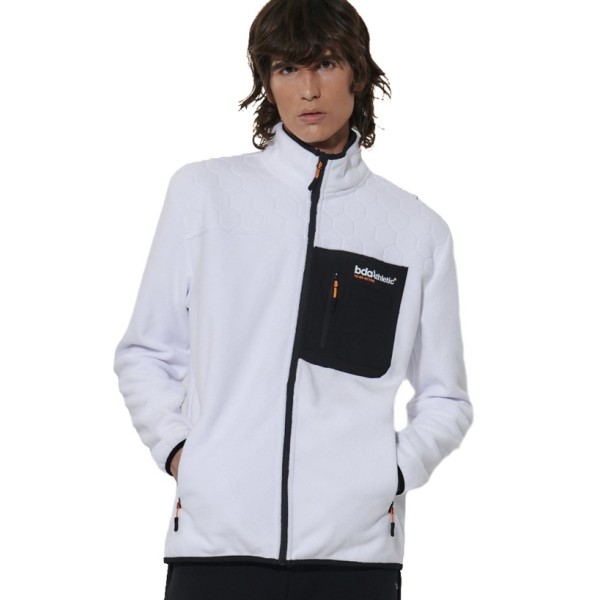 Body Action M Full-Zip Polar Fleece Jacket Ανδρική Ζακέτα Λευκή