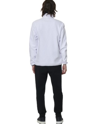 Body Action M Full-Zip Polar Fleece Jacket Ανδρική Ζακέτα Λευκή