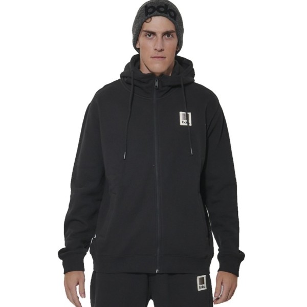 Body Action M Full-Zip Fleece Hoodie Ανδρική Ζακέτα Μαύρη Body Action M Full-Zip Fleece Hoodie Ανδρική Ζακέτα Μαύρη