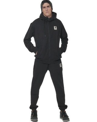 Body Action M Full-Zip Fleece Hoodie Ανδρική Ζακέτα Μαύρη Body Action M Full-Zip Fleece Hoodie Ανδρική Ζακέτα Μαύρη