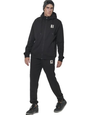 Body Action M Full-Zip Fleece Hoodie Ανδρική Ζακέτα Μαύρη Body Action M Full-Zip Fleece Hoodie Ανδρική Ζακέτα Μαύρη