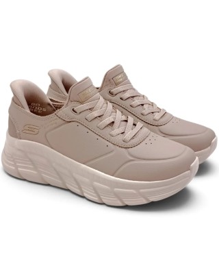 Skechers Slip-Ins Bob B Flex Γυναικείο Παπούτσι Μπεζ
