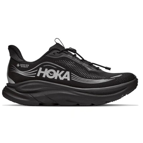 Hoka Clifton 11 Gtx Αδιάβροχο Ανδρικό Παπούτσι Μαύρο