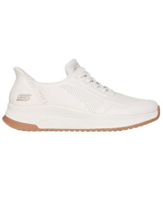 Skechers Bobs Squad 4 Slip-Ins Γυναικείο Παπούτσι Λευκό