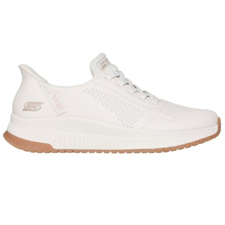 Skechers Bobs Squad 4 Slip-Ins Γυναικείο Παπούτσι Λευκό