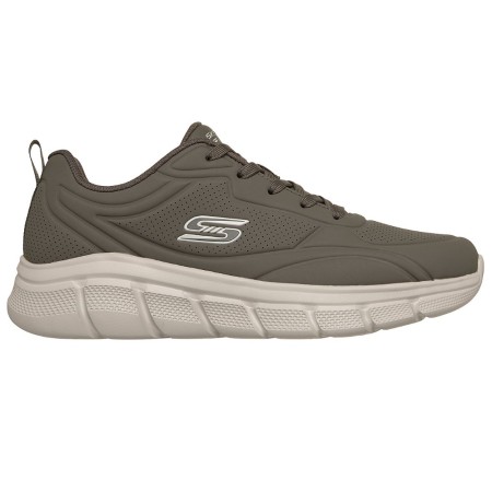 Skechers Bobs B Flex Debossed Ανδρικό Παπούτσι Καφέ