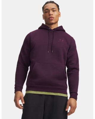 Under Armour Essential Fleece Hoodie Ανδρική Μπλούζα Μωβ
