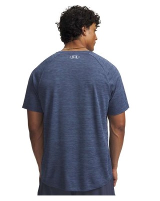 Under Armour Tech Textured Ss Ανδικό T-Shirt Μπλε