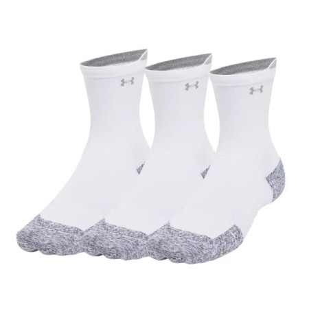 Under Armour Ad Run Cushion 3Pk Crew Κάλτσα Λευκή