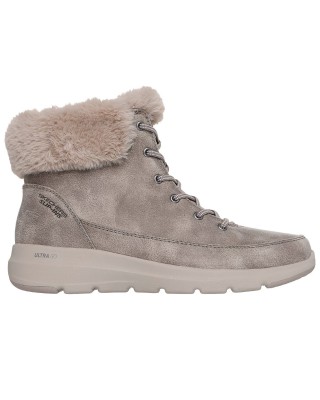 Skechers Slip-ins Glacial Ultra Crystal Γυναικείο Μποτάκι Μπεζ Skechers Slip-ins Glacial Ultra Crystal Γυναικείο Μποτάκι Μπεζ