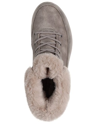 Skechers Slip-ins Glacial Ultra Crystal Γυναικείο Μποτάκι Μπεζ Skechers Slip-ins Glacial Ultra Crystal Γυναικείο Μποτάκι Μπεζ