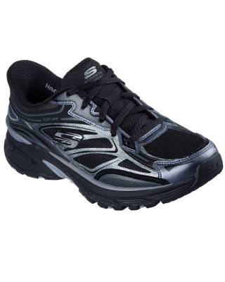 Skechers Slip-Ins Stamina Sport Γυναικείο Παπούτσι Μαύρο