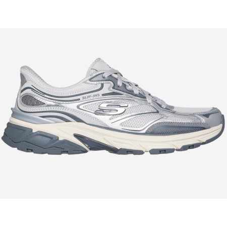 Skechers Slip-Ins Stamina Sport Γυναικείο Παπούτσι Γκρι