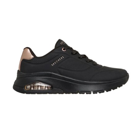 Skechers Uno Flex Echo Air Γυναικείο Παπούτσι Μαύρο