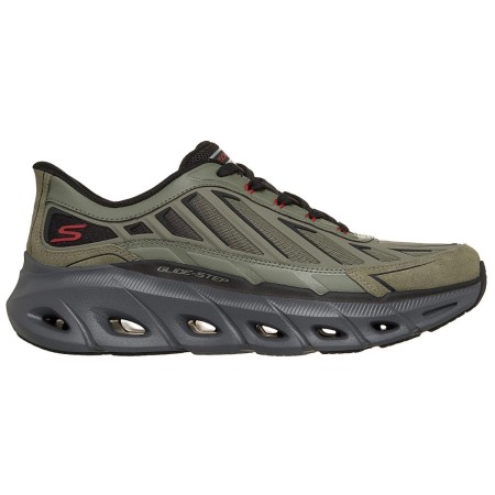 Skechers Slip In Glide Step Fater Ανδρικό Παπούτσι Λαδί 