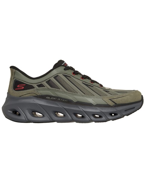 Skechers Slip In Glide Step Fater Ανδρικό Παπούτσι Λαδί 