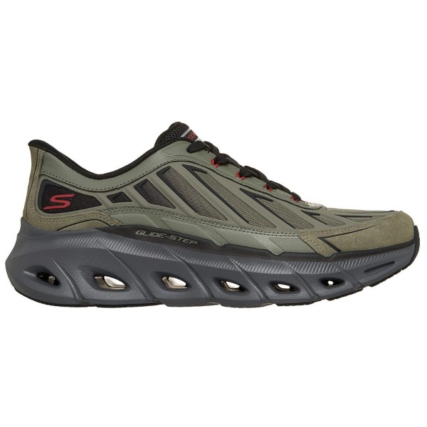 Skechers Slip In Glide Step Fater Ανδρικό Παπούτσι Λαδί 