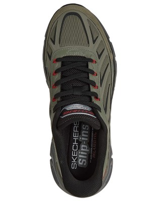 Skechers Slip In Glide Step Fater Ανδρικό Παπούτσι Λαδί 