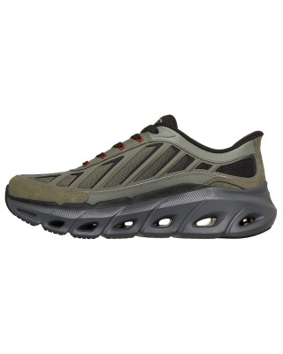 Skechers Slip In Glide Step Fater Ανδρικό Παπούτσι Λαδί 