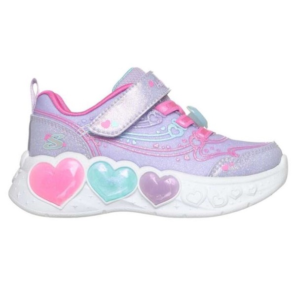 Skechers Enchanted Heart Lights Βρεφικό Παπούτσι Με Φωτάκια