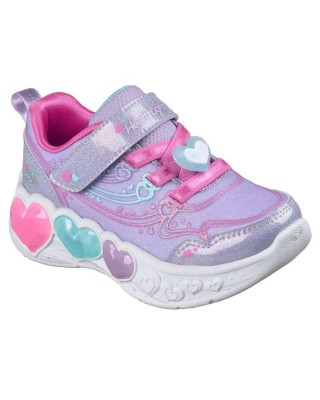Skechers Enchanted Heart Lights Βρεφικό Παπούτσι Με Φωτάκια