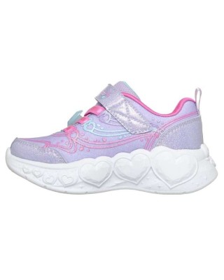 Skechers Enchanted Heart Lights Βρεφικό Παπούτσι Με Φωτάκια