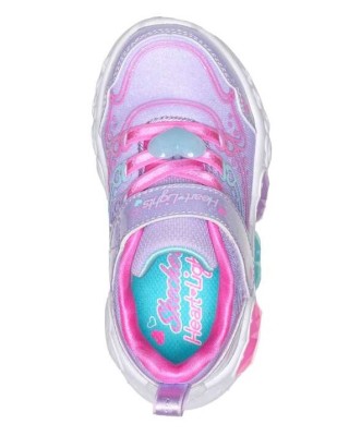 Skechers Enchanted Heart Lights Βρεφικό Παπούτσι Με Φωτάκια