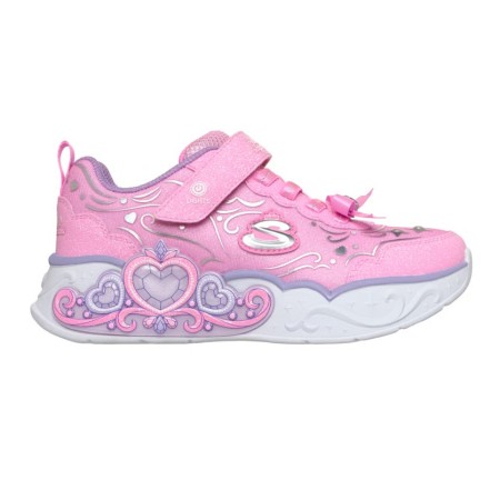 Skechers Princess Steps Παιδικό Παπούτσι Ροζ Με Φωτάκια