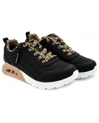 Skechers Uno Lite 2.0 Παιδικό Παπούτσι Μαύρο